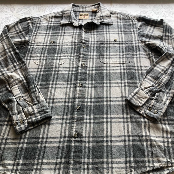 Red Head Brand Co. Grey/White Plaid Checkered Button-Up Shirt Men’s Size XL - Picture 15 of 16